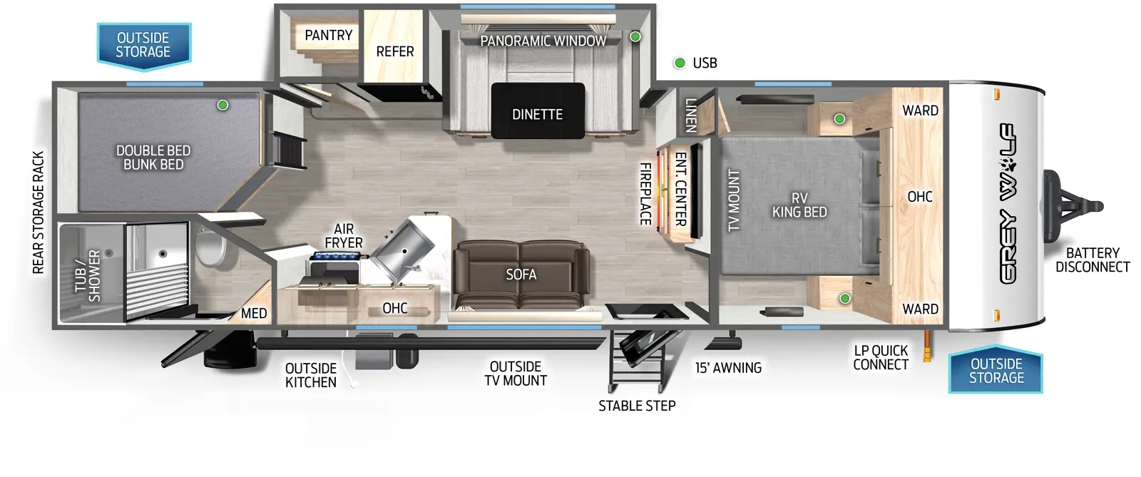 Cherokee Black Label 26BRBBL Floorplan